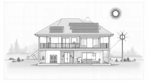 Schemat instalacji fotowoltaicznej