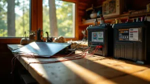 schemat podłączenia paneli fotowoltaicznych off grid